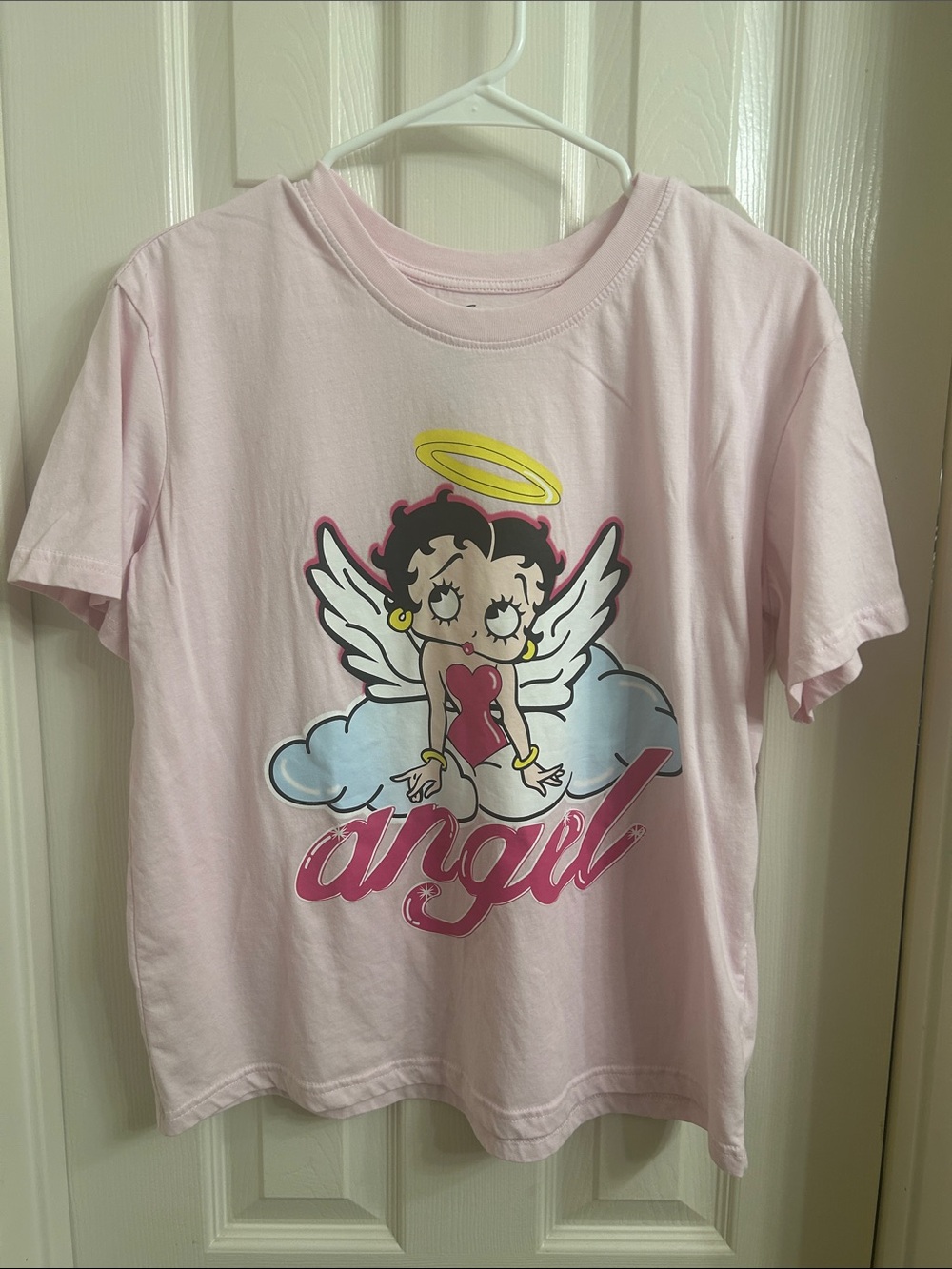 Kids' Pink Betty Boop Angel Graphic Tee